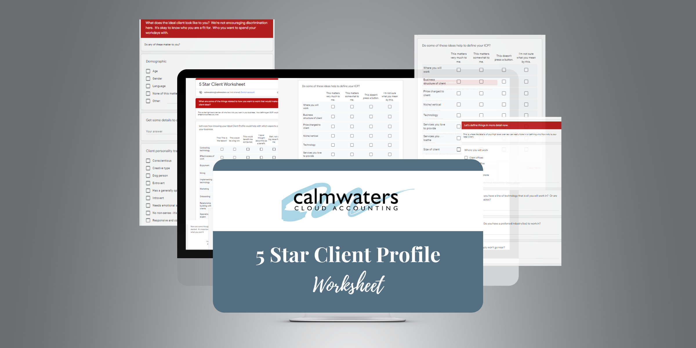 5 Star Client Profile Worksheet