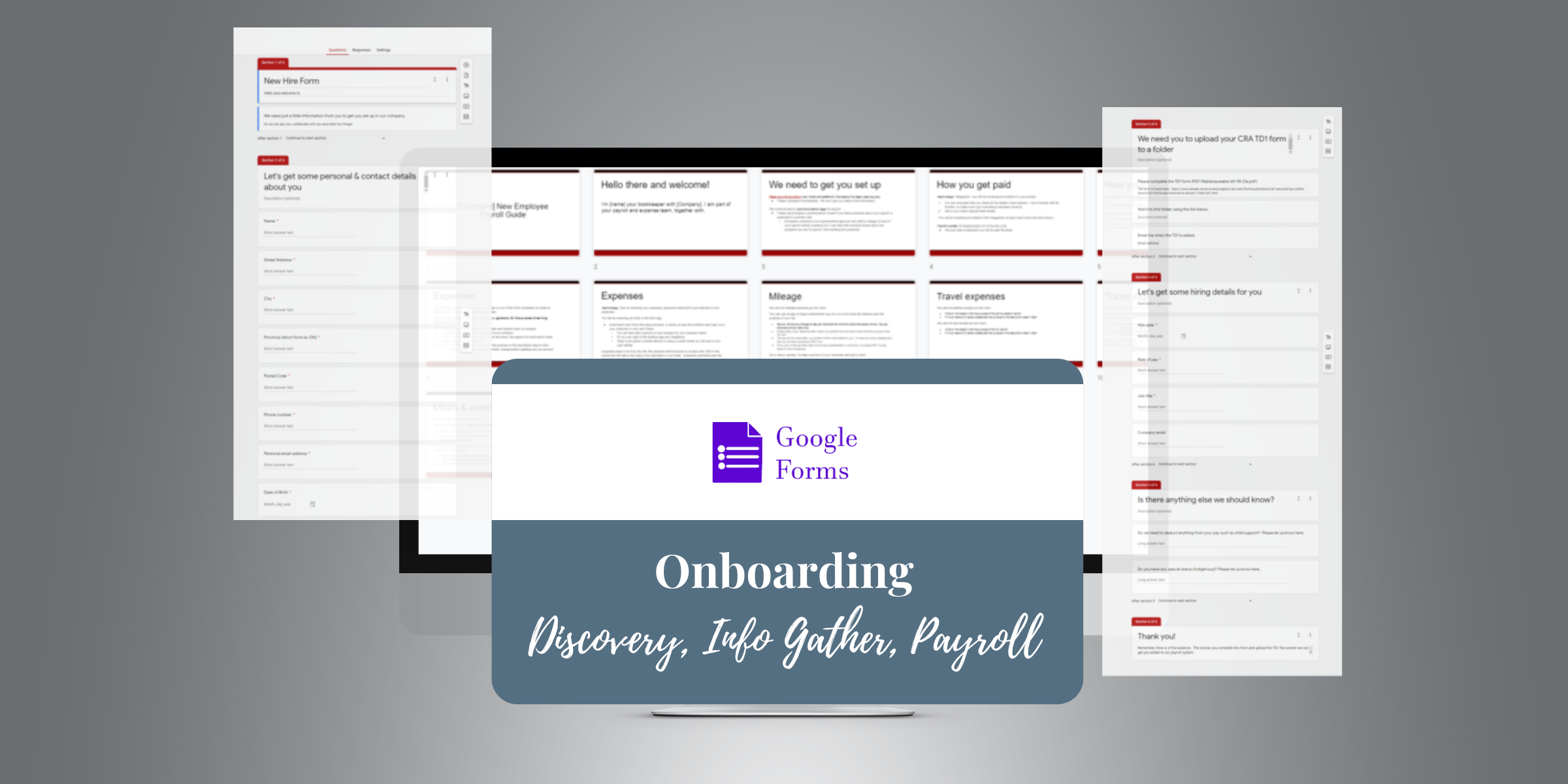 Google Onboarding Forms - Full Suite