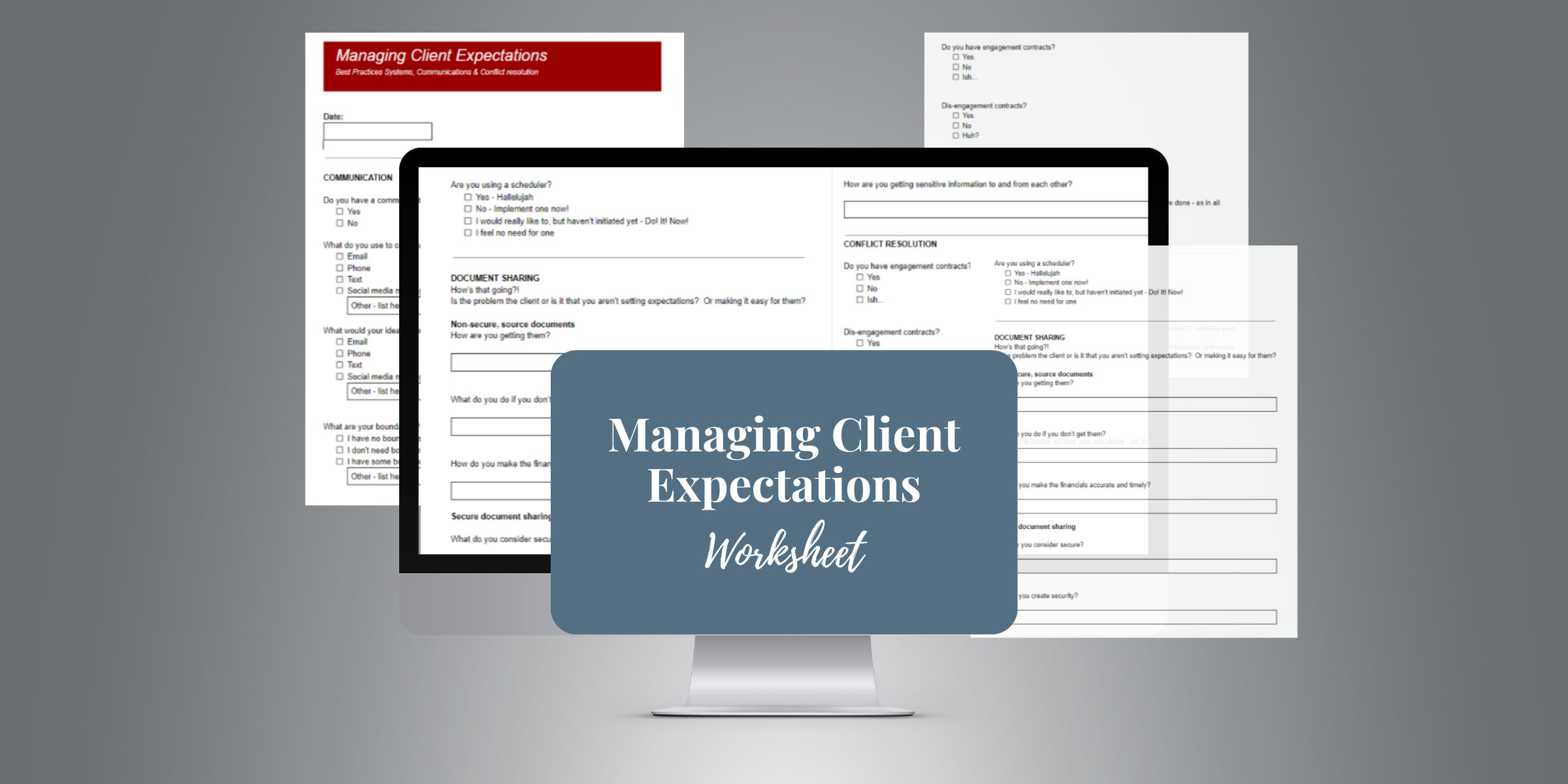 Managing Client Expectations Worksheet